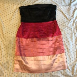 ⭐️ 4/$10 Silk colour blocking dress